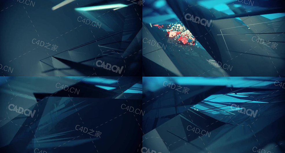 破碎的多边形物体循环动画wreked - C4D之家 - 145.jpg