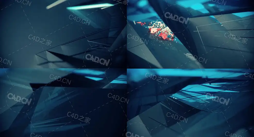 破碎的多边形物体循环动画wreked - C4D之家 - 145.jpg