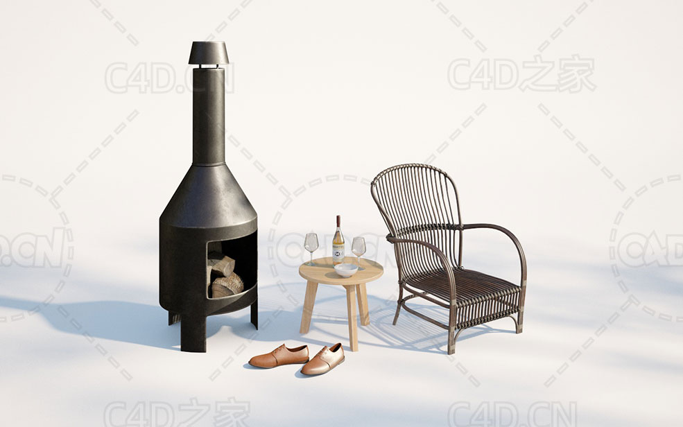 C4D编织藤椅皮鞋火炉模型 - C4D之家 - Am220_15.jpg