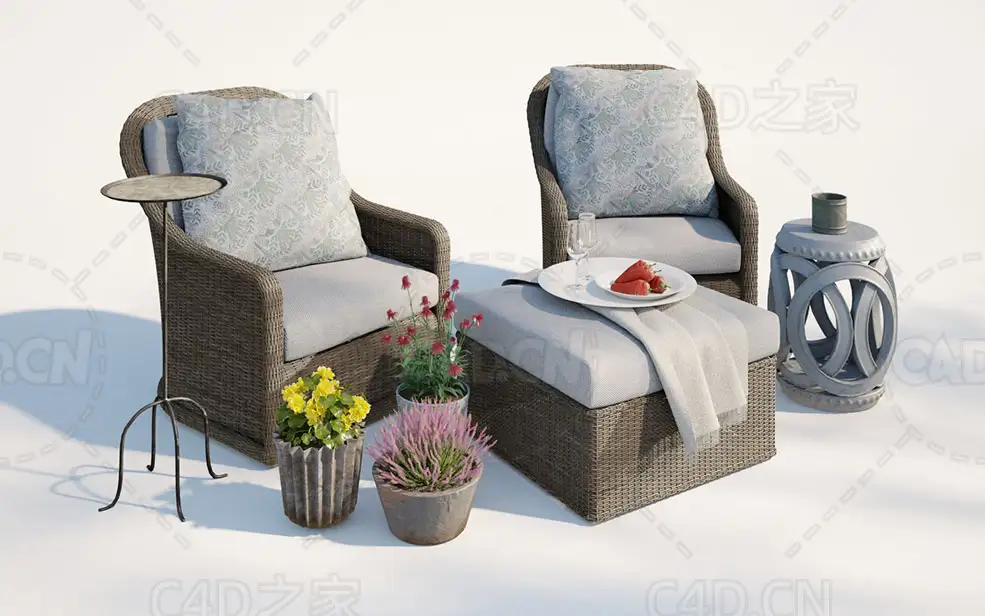 C4D藤编桌椅镂空石桌装饰花盆花卉模型 - C4D之家 - Am220_17.jpg