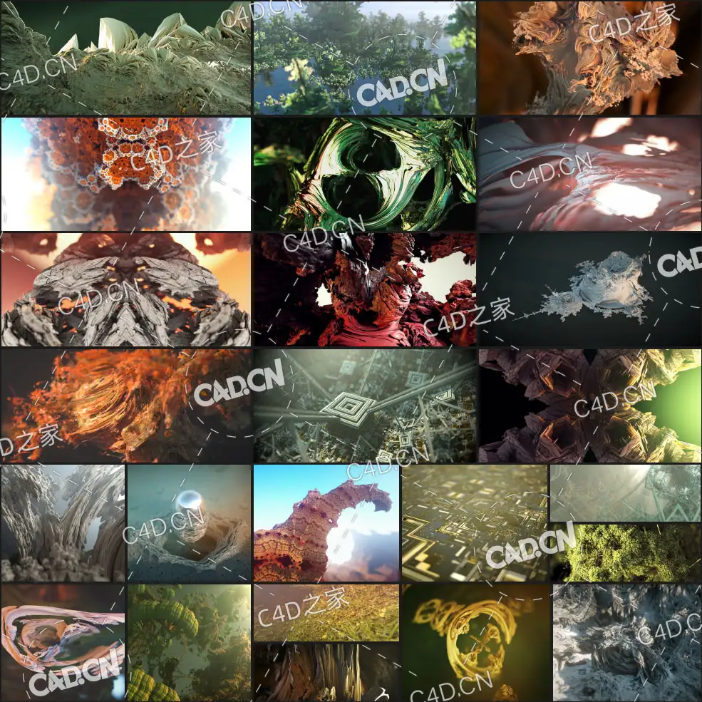 48个C4D OCTANE分形特效工程MI-FRACTALS-PACK-02 - C4D之家 - 未命名1.jpg