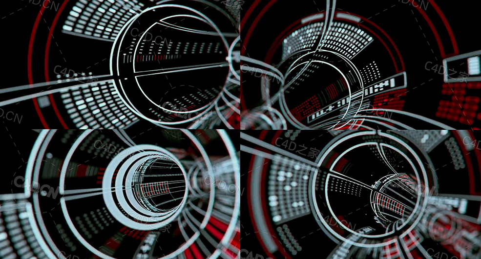 发光数字信号通道穿梭动画signal barrel - C4D之家 - 117.jpg