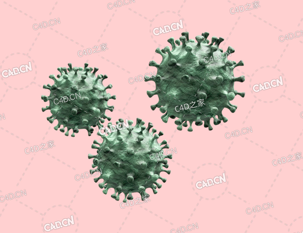 C4D新冠病毒模型corona-virus-molecules - C4D之家 - 72.jpg