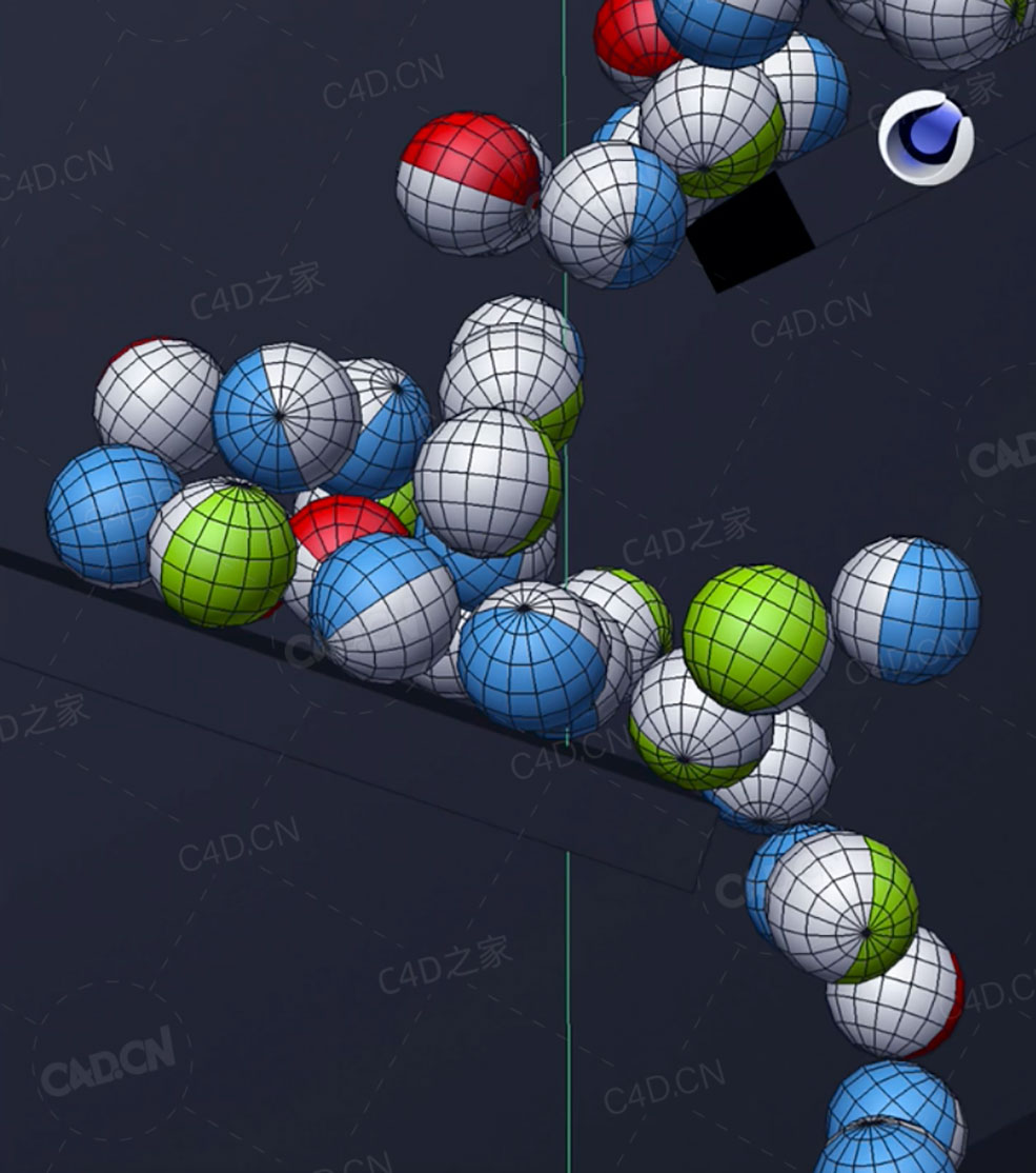 圆球碰撞滚动动画动态模拟视频教程A Beginner’s Guide to 3D Simulation in C4D