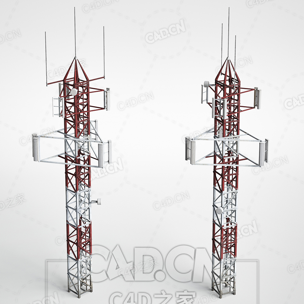 信号塔金属铁架C4D模型下载 - C4D之家 - AM227_007.jpg