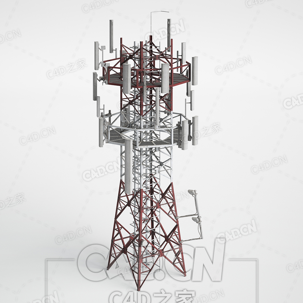大型通信塔信号塔C4D模型下载 - C4D之家 - AM227_008.jpg