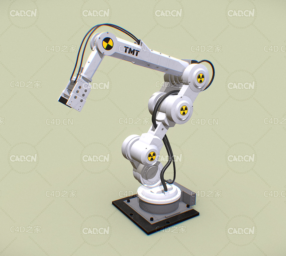 C4D工业机械臂模型 Robotic Arm - C4D之家 - 18.jpg