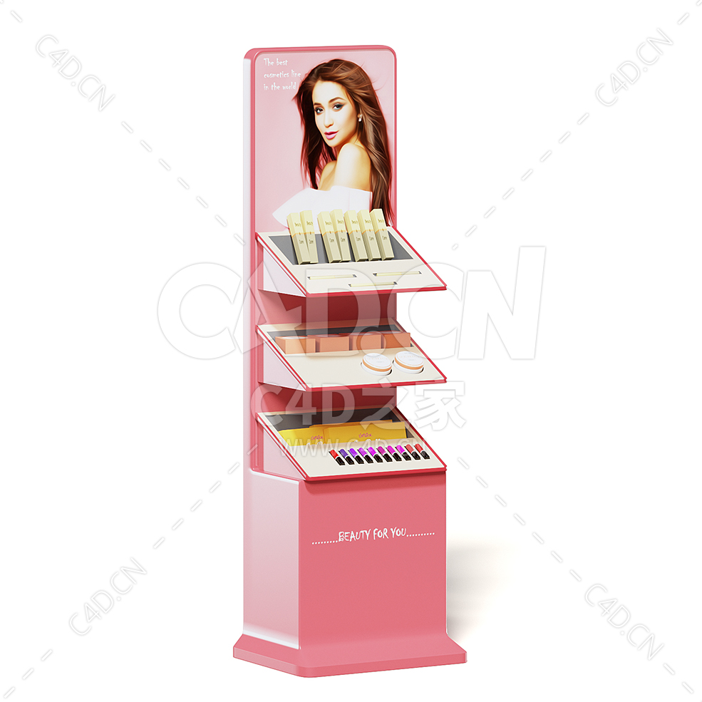 C4D商场超市化妆品产品展示柜模型下载market stand cosmetics - C4D之家 - 18.jpg