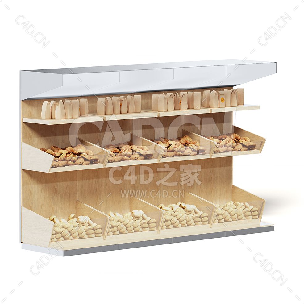 C4D商场超市面包货架模型下载market shelf buns - C4D之家 - 15.jpg