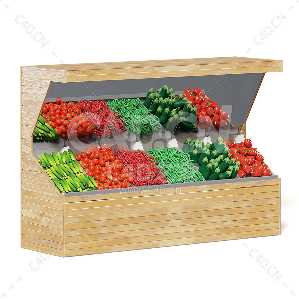 C4D商场超市蔬菜货架模型下载market shelf vegetables - C4D之家 - 14.jpg
