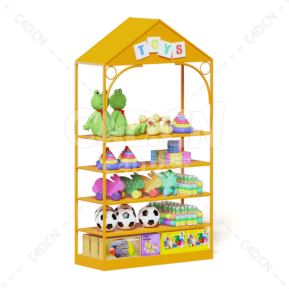 C4D商场超市儿童玩具货架模型下载market shelf toys - C4D之家 - 23.jpg
