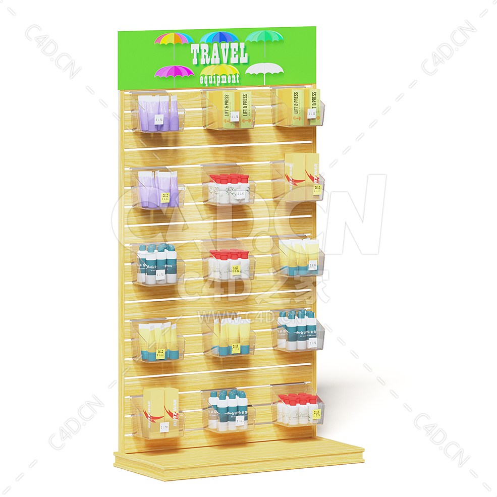 C4D商场超市化妆品面霜日用品货架模型下载market stand creams - C4D之家 - 25.jpg