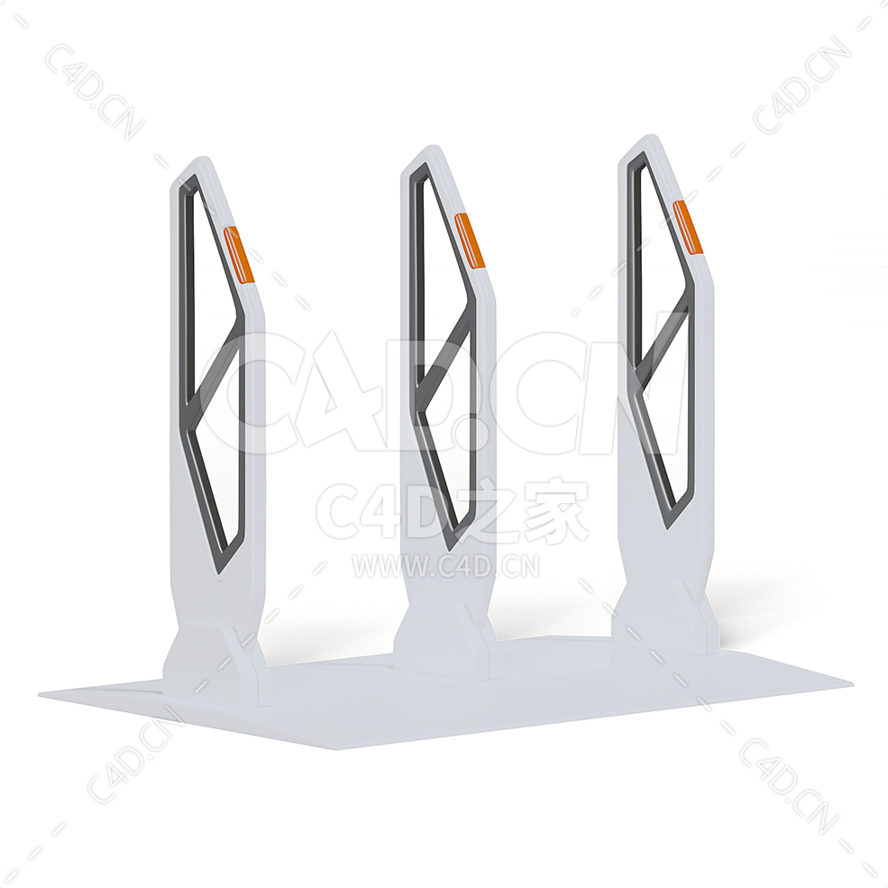 C4D商场超市安全门模型下载security gates - C4D之家 - 28.jpg