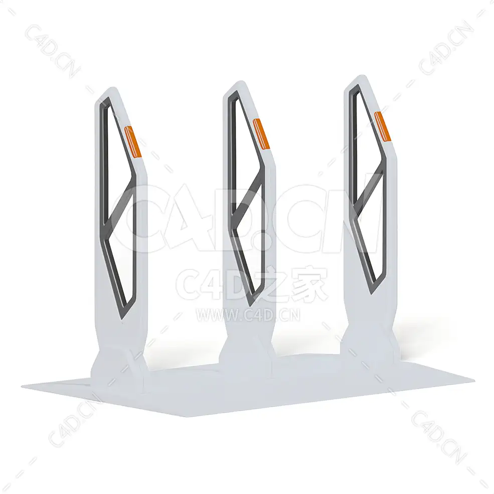 C4D商场超市安全门模型下载security gates - C4D之家 - 28.jpg