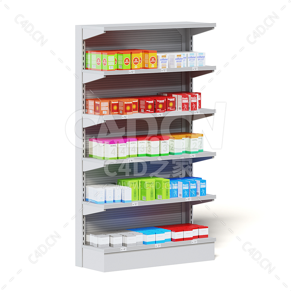 C4D商场超市药物货架模型下载market shelf medicine - C4D之家 - 32.jpg