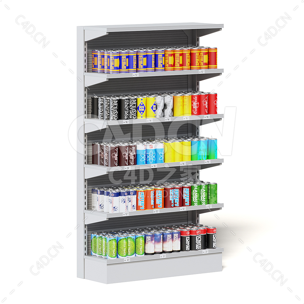C4D商场超市罐装饮料货架模型下载market shelf canned drinks - C4D之家 - 37.jpg
