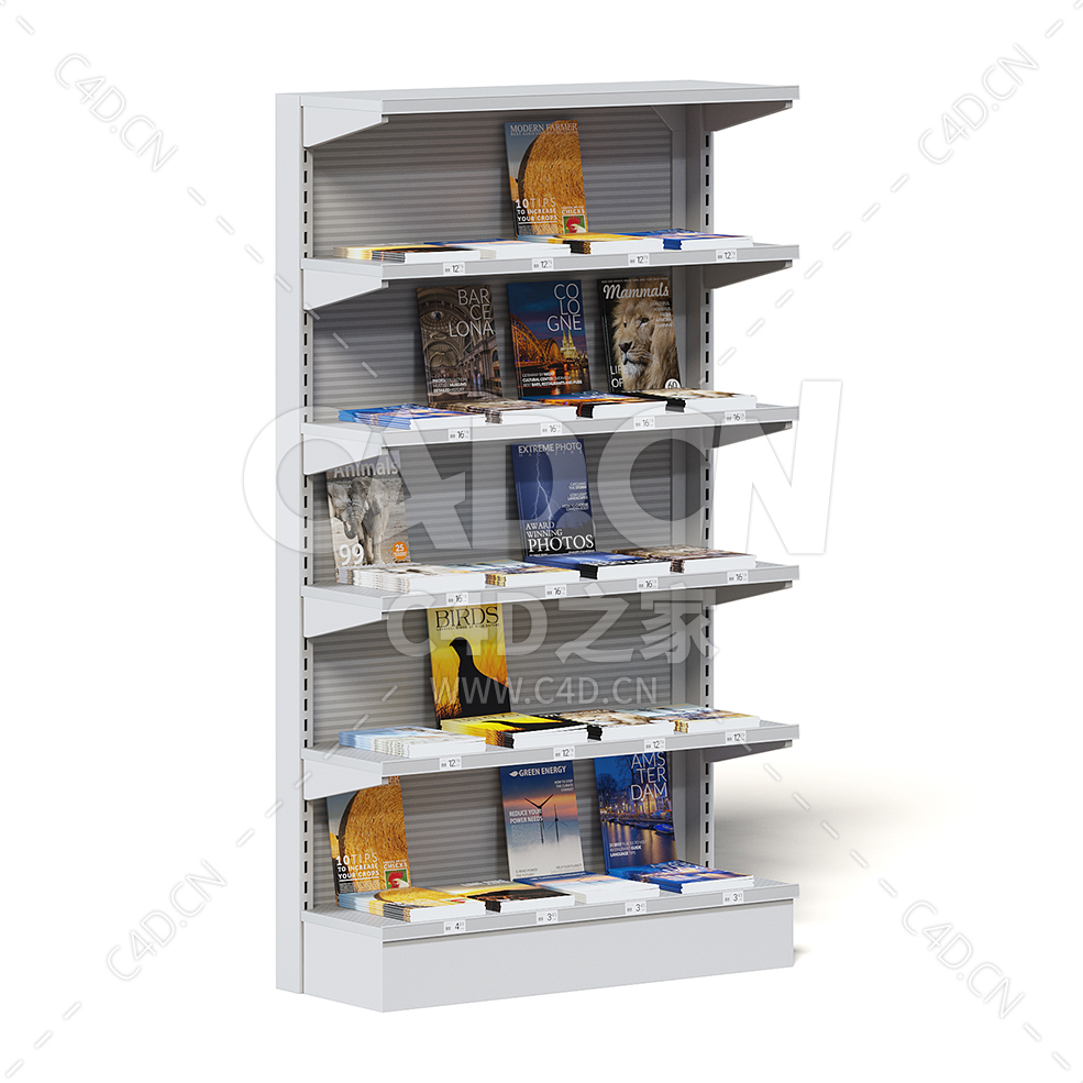 C4D商场超市杂志货架模型下载market shelf magazines - C4D之家 - 38.jpg