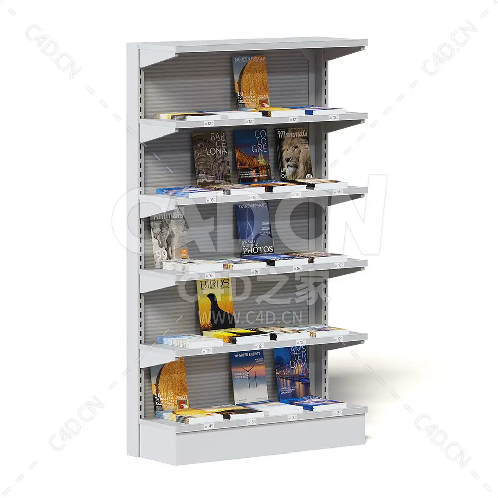 C4D商场超市杂志货架模型下载market shelf magazines - C4D之家 - 38.jpg