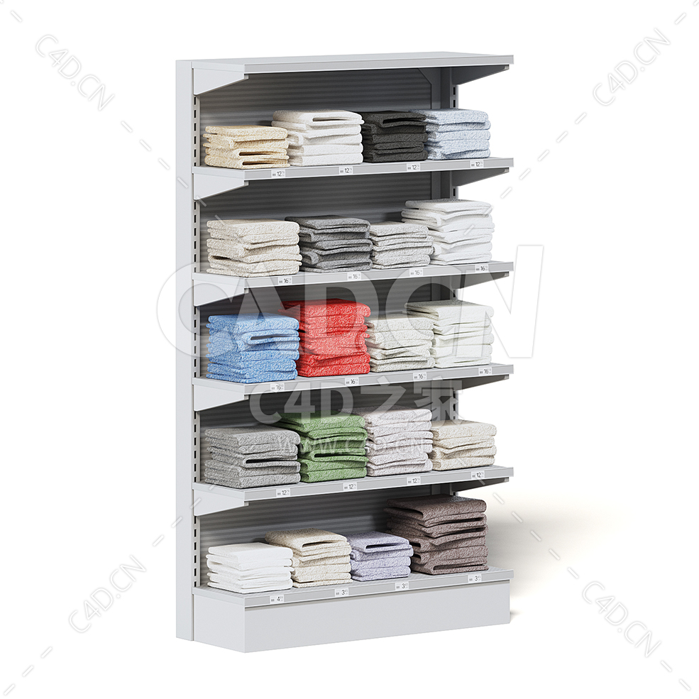 C4D商场超市毛巾货架模型下载market shelf towels - C4D之家 - 39.jpg