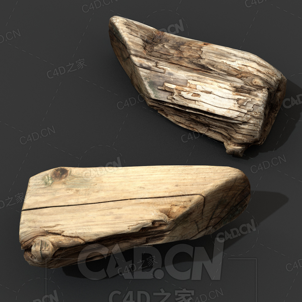 C4D破旧断裂的木板模型下载 woodPlank - C4D之家 - 17.jpg