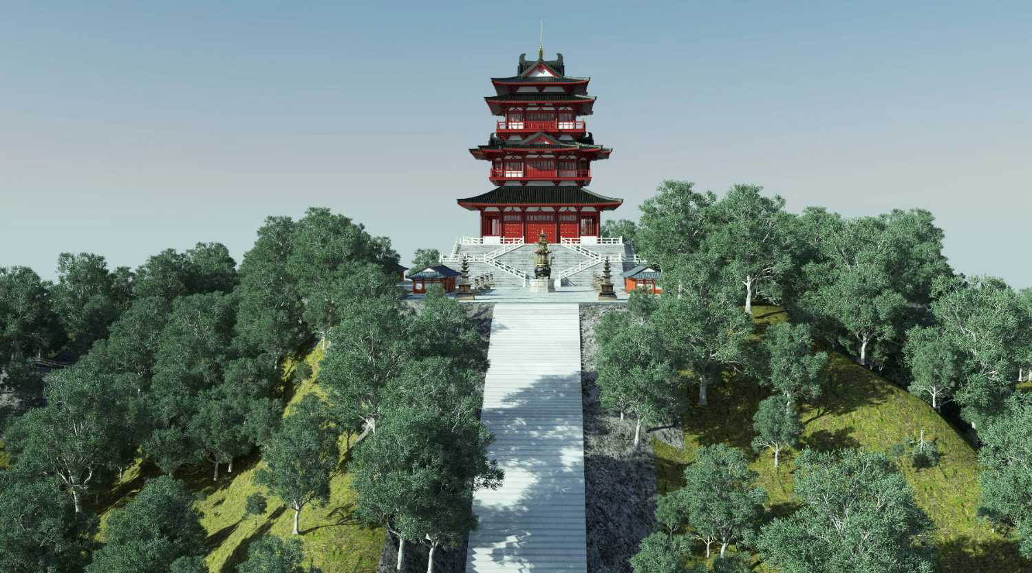 邙山晚眺三维建模（Cinema 4D＋VRay） - C4D之家 - 邙山晚眺3.jpg