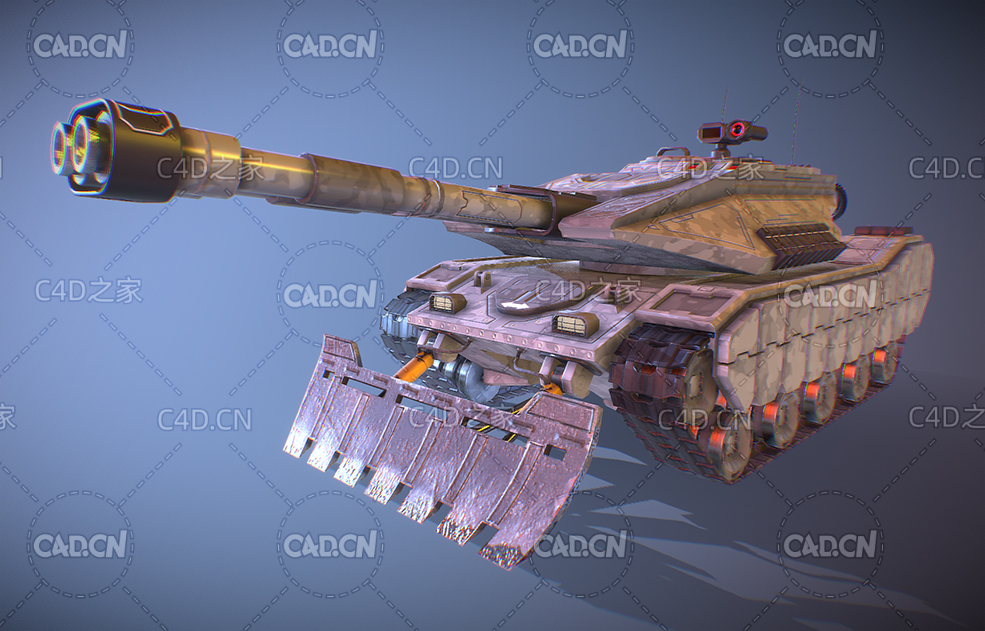 C4D坦克铲车模型 - C4D之家 - 34.jpg