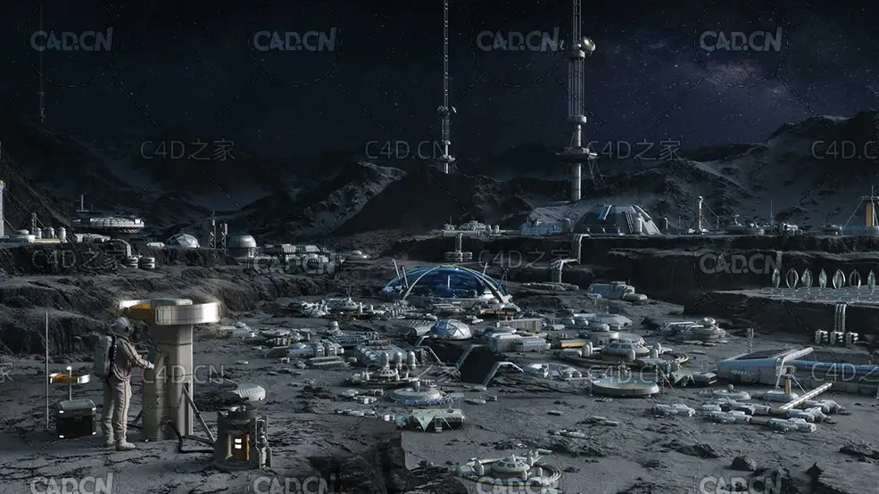 78个科幻月球基地火星科幻空间实验室建筑模型玻璃生物穹顶Kitbash3D – Lunar Base - C4D之家 - LB_WEB_SET_GALLERY_1_1500x.jpg