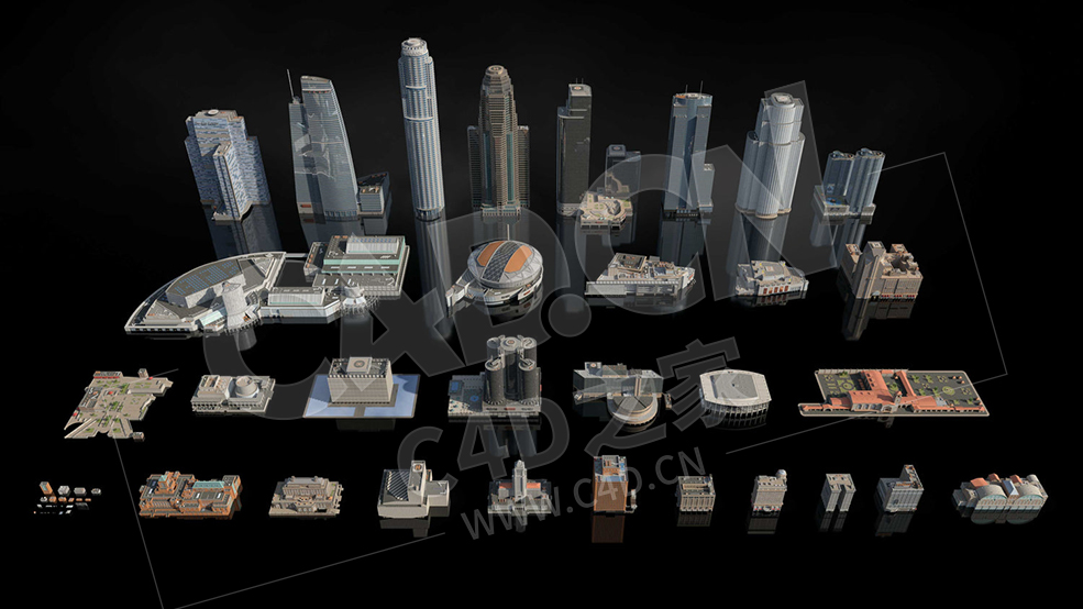 55个美国洛杉矶现代城市高层建筑模型合集Kitbash3d – Los Angeles - C4D之家 - LA_WEB_SET_GALLERY_2_1500x.jpg