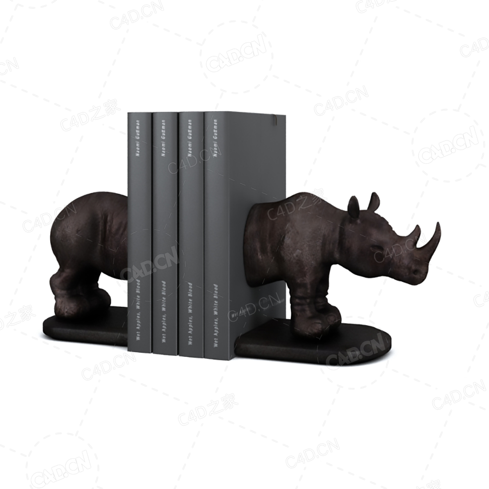 犀牛书架工艺摆件C4D模型 - C4D之家 - 010.jpg