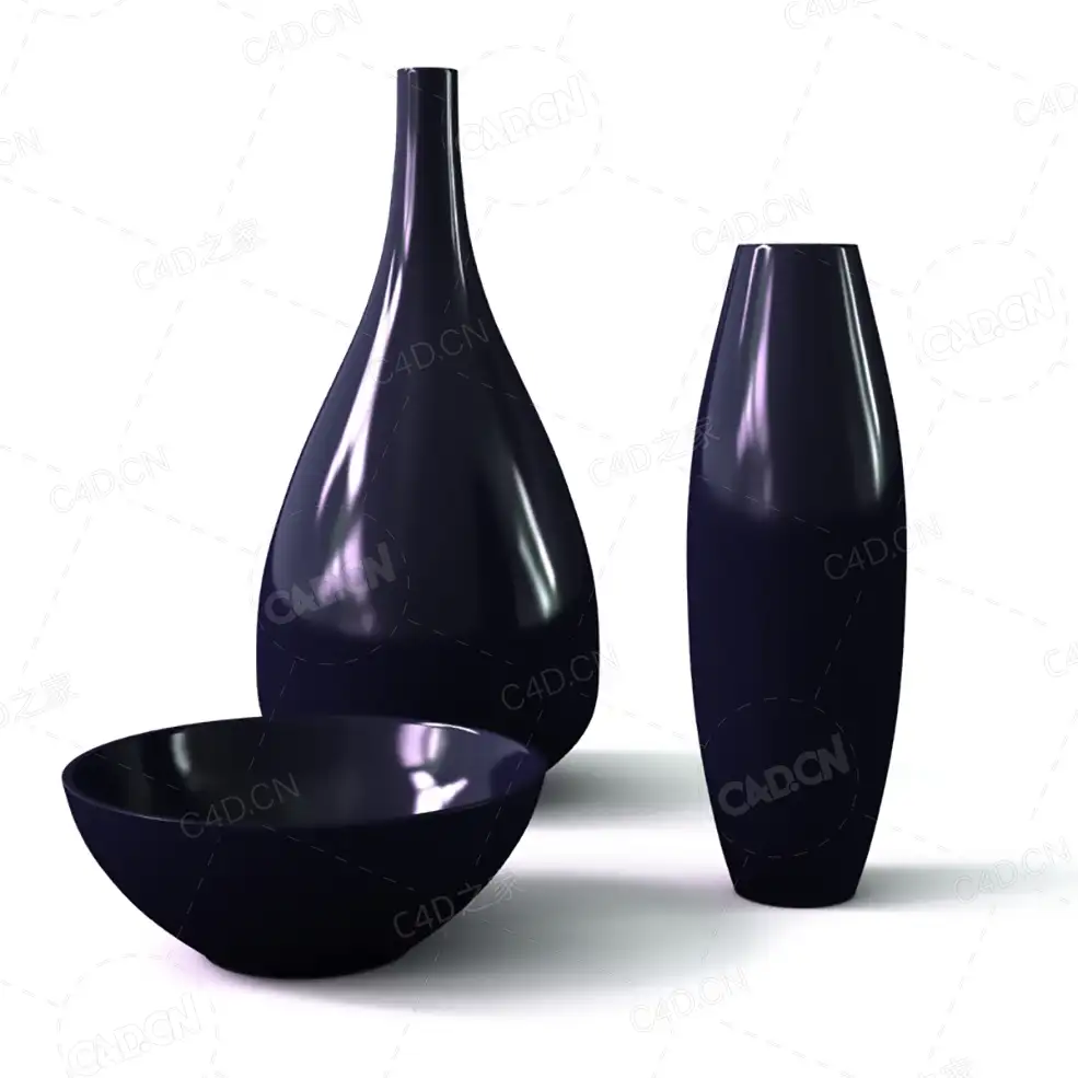 陶瓷瓶C4D模型 - C4D之家 - 021.jpg