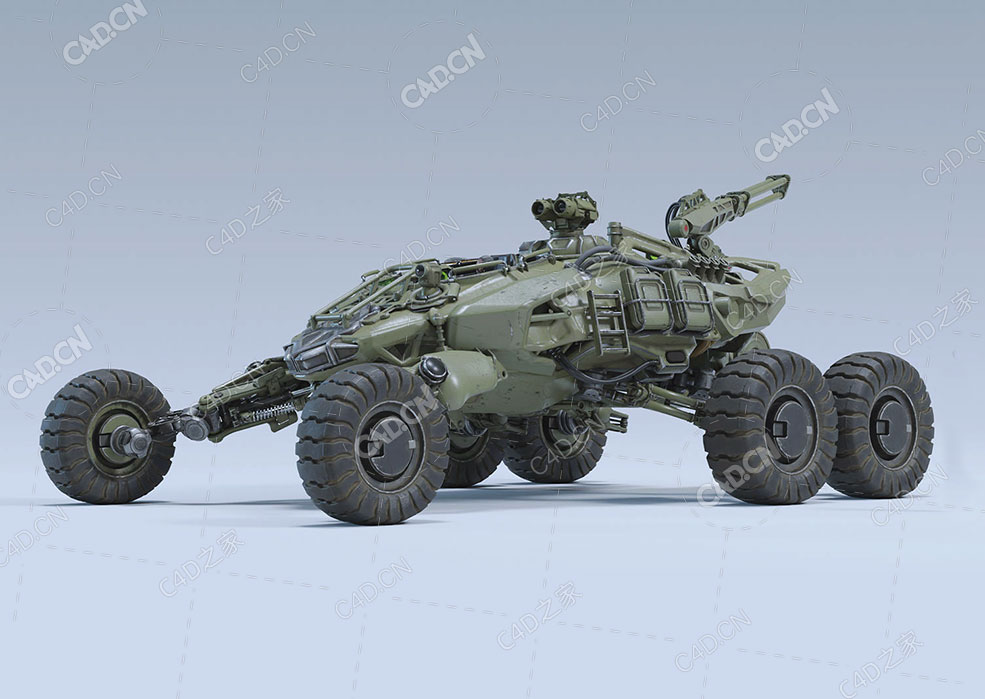 机甲战车C4D模型Cicada - C4D之家 - 55.jpg