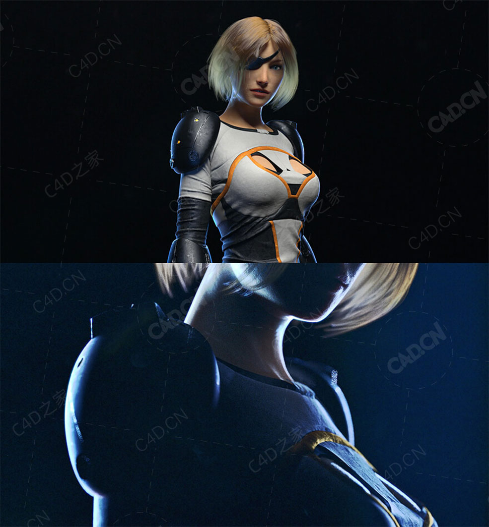 28小时电影人物角色完整教程Character in Cinema 4D, Marvelous, Quixel and Arnold