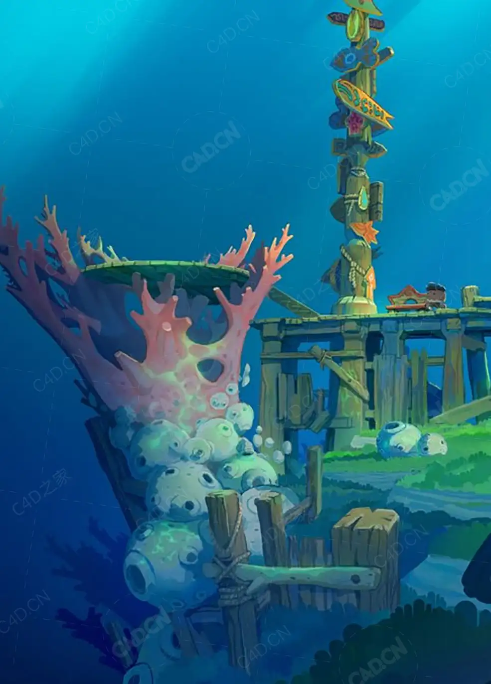 C4D+PS概念艺术动画世界场景视频教程Concept Art and World Building for Animation - C4D之家 - image.jpg