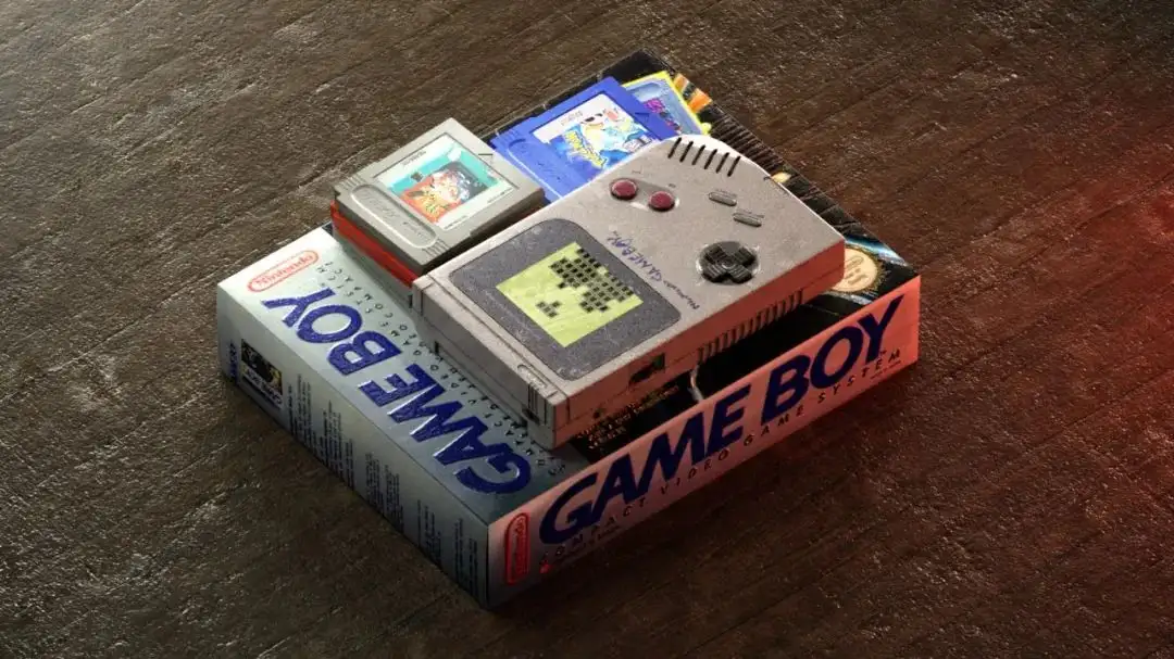 OCtane高手之路-GAME BOY便捷式游戏机怀旧风格产品表现 - C4D之家 - 图片16.png