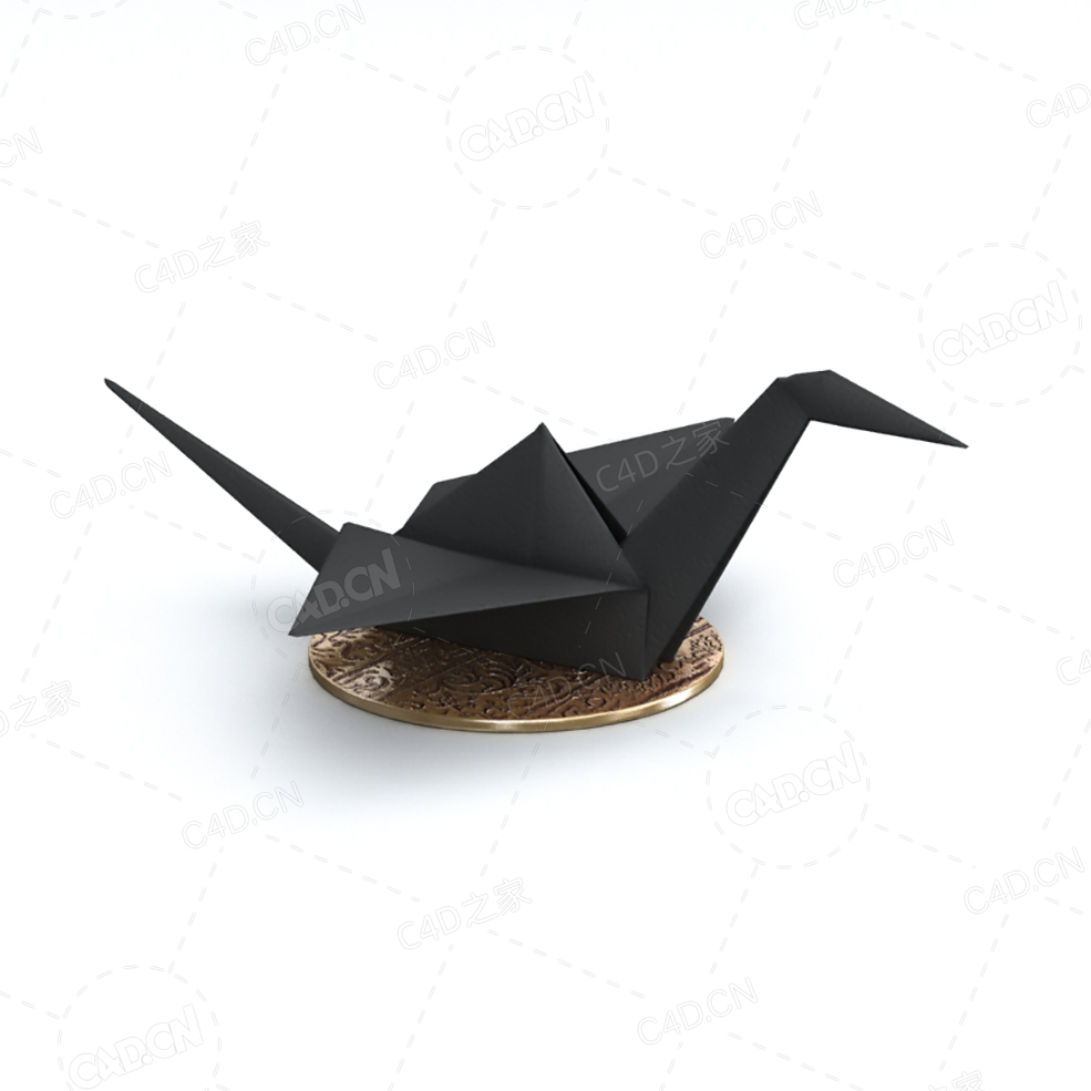 纸鹤摆件C4D模型 - C4D之家 - 055.jpg
