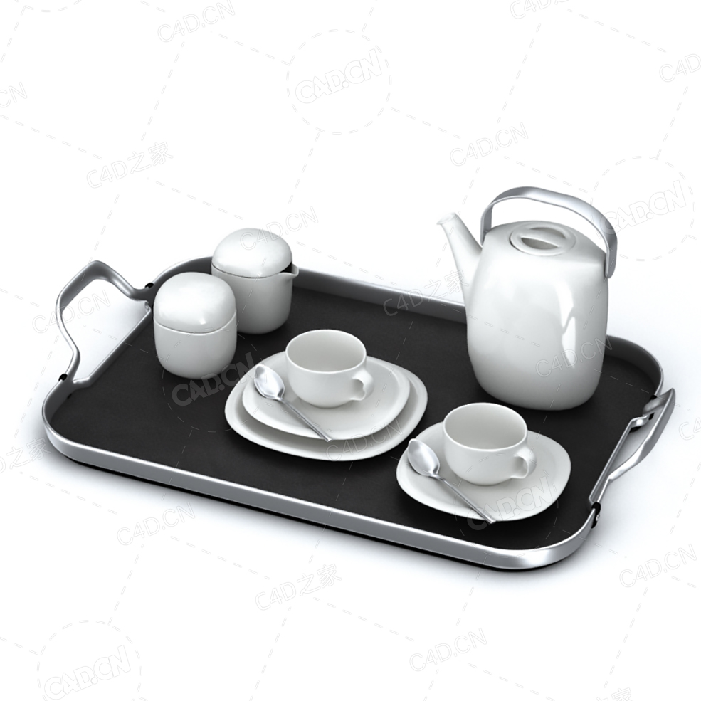 茶具花盘茶壶茶杯C4D模型 - C4D之家 - 060.jpg