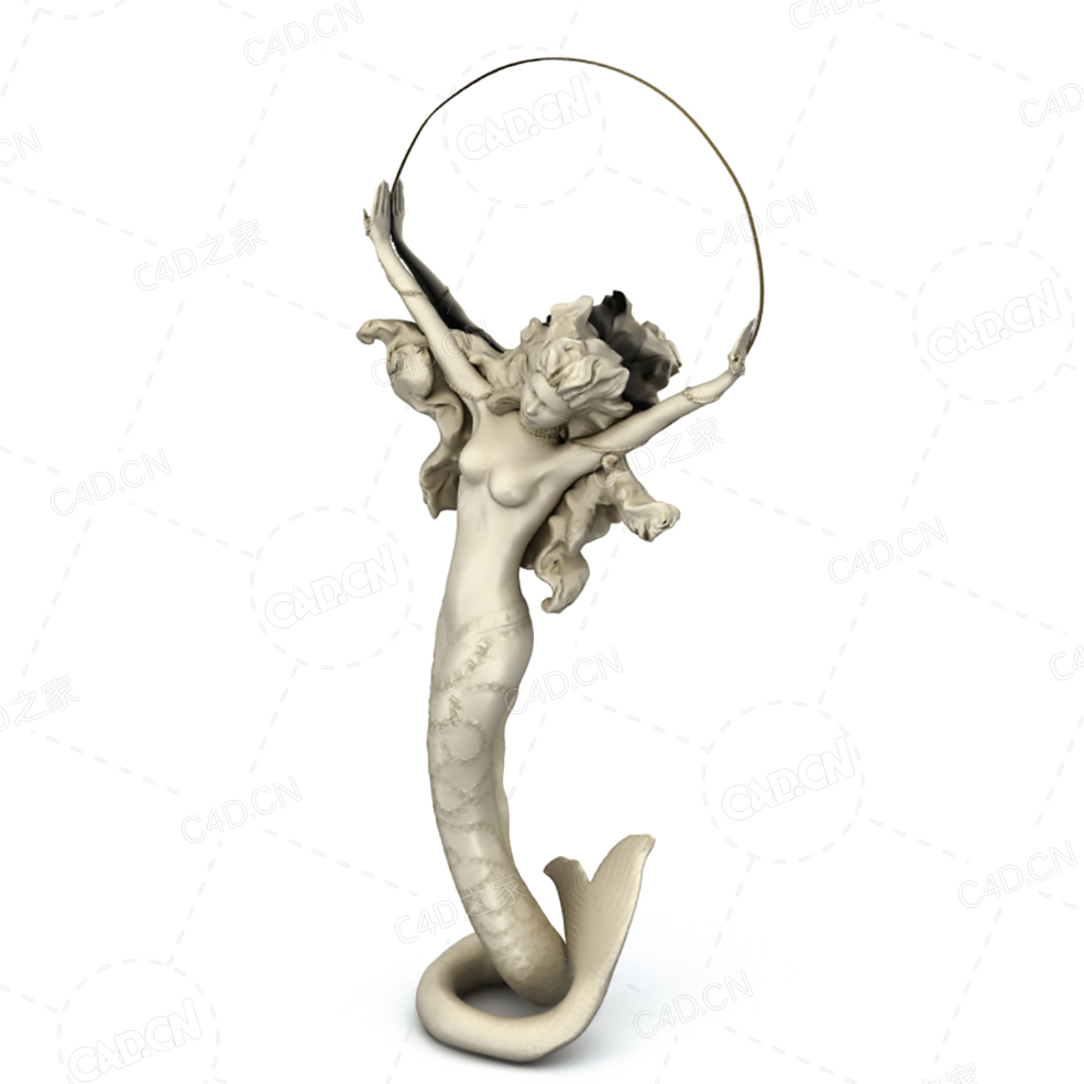 美人女工艺摆件C4D模型 - C4D之家 - 063.jpg