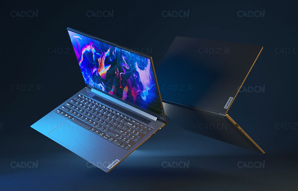 笔记本电脑展开产品动画C4D模型Animated Laptop 3D Model - C4D之家 - Animated-Laptop-3D-Model.jpg