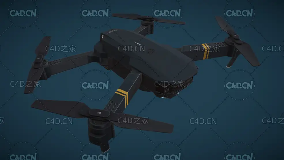 Eachine E58袖珍无人机C4D模型 - C4D之家 - 50.jpg