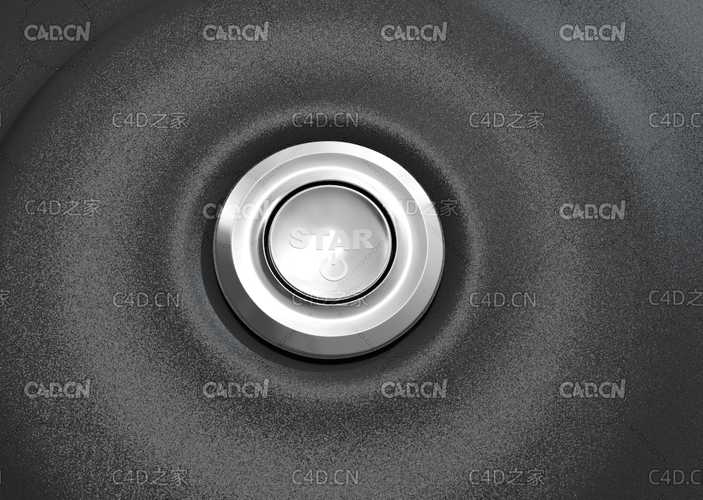 金属汽车启动按钮CAR START BUTTON 3D MODEL DOWNLOAD - C4D之家 - C4D.jpg