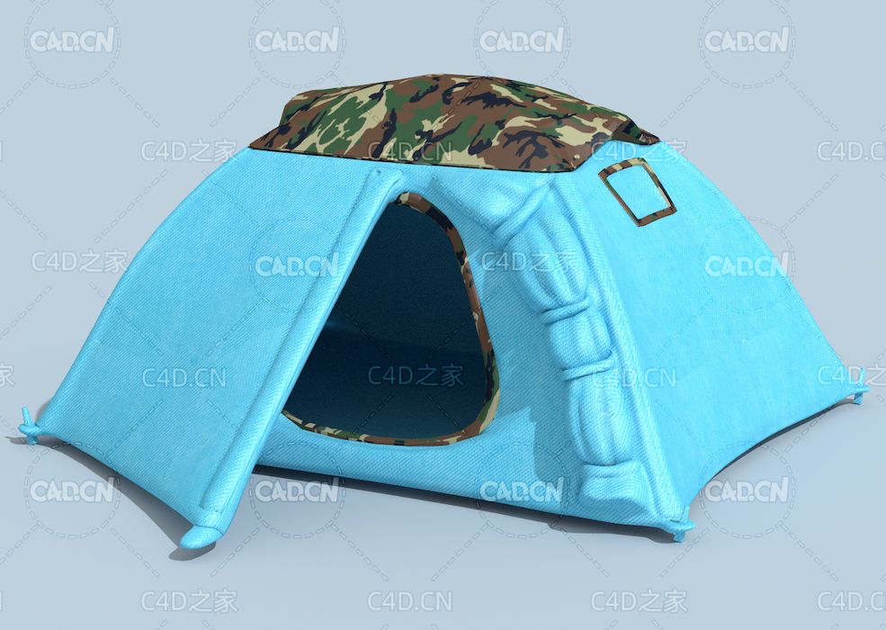 户外野营帐蓬C4D模型2 MAN SMALL TENT 3D MODEL - C4D之家 - 2-Man-Small-Tent-3D-Model.jpg