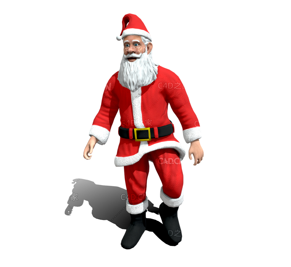 C4D带跺脚动画的圣诞节圣诞老人模型 - C4D之家 - 54.jpg