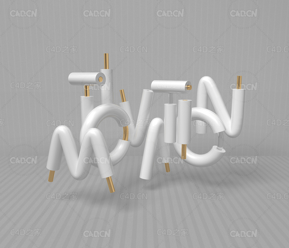 灯管霓虹灯创意样条字母工程