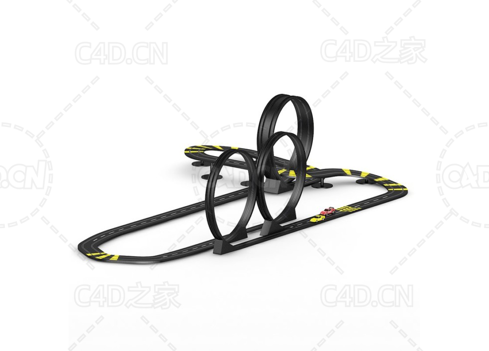 赛道汽车玩具C4D模型 - C4D之家 - 14.jpg