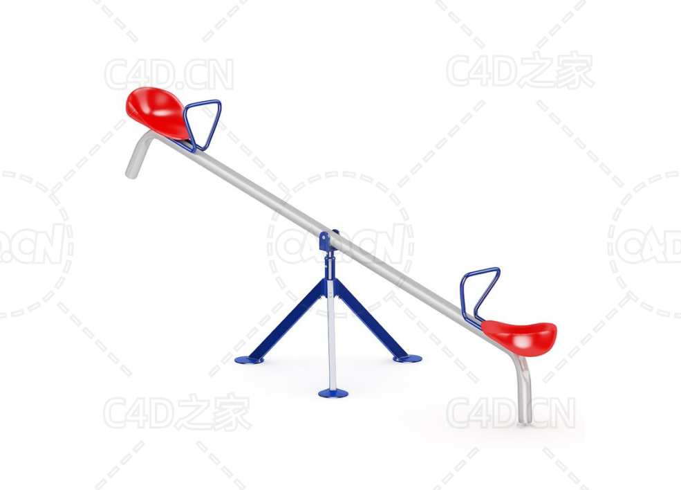 跷跷板玩具C4D模型