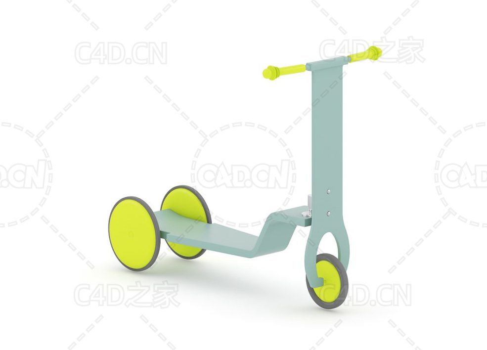 滑板车C4D模型 - C4D之家 - 15.jpg