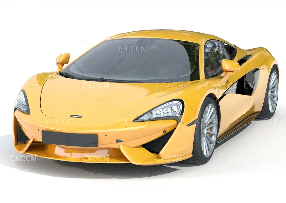 迈凯伦跑车C4D模型mclaren570s