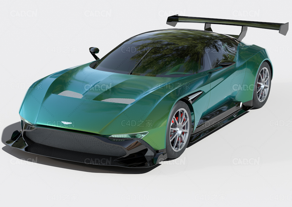 阿斯顿马丁赛道专用跑车C4D模型Aston Martin Vulcan