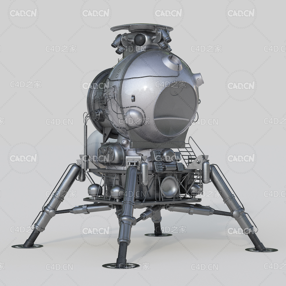 苏联月球着陆器soviet lunar lander - C4D之家 - C4D.jpg