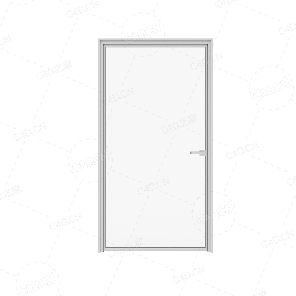 玻璃门会议室门厨房门单开门浴室门磨砂玻璃门 - C4D之家 - cgaxis_models_79_81.jpg